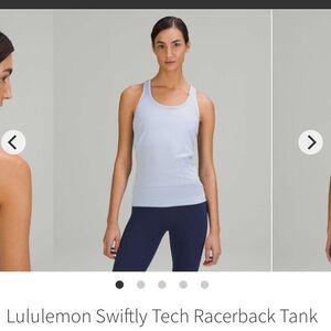 NWOT!! Lululemon Swiftly Tech Racerback Tank